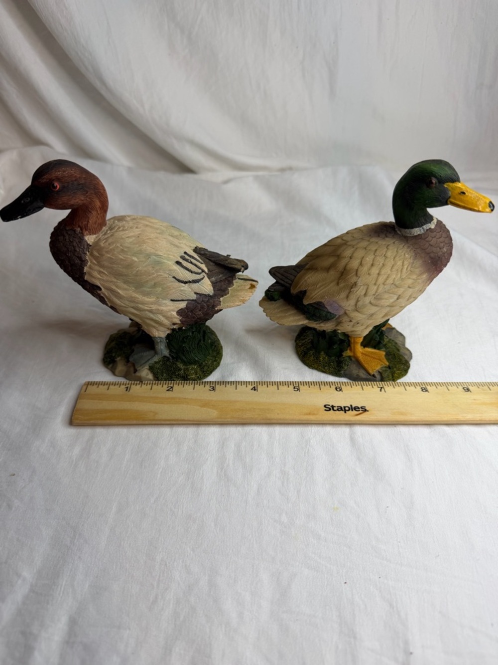 Yardworks Originals Decorative Duck Figurines - Mallard & Canvasback - Set of 2 - Picture 10 of 16